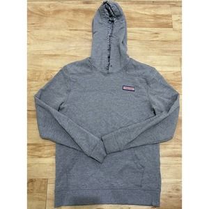 Vineyard Vines Sweater Adult Small Gray Whale Fleece Pull Over Hoodie 8610